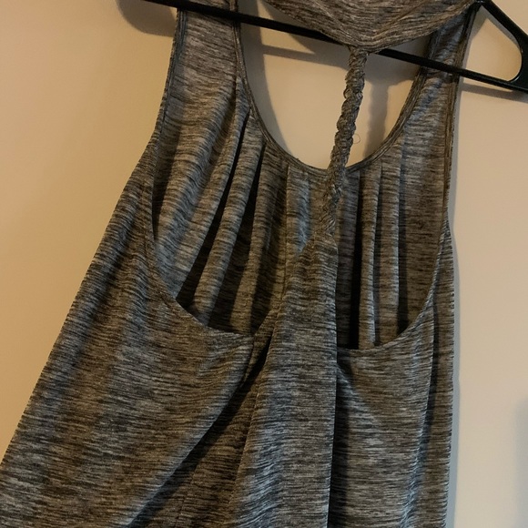 Forever21 small/petite black and white tank top with braided back design - Picture 5 of 6